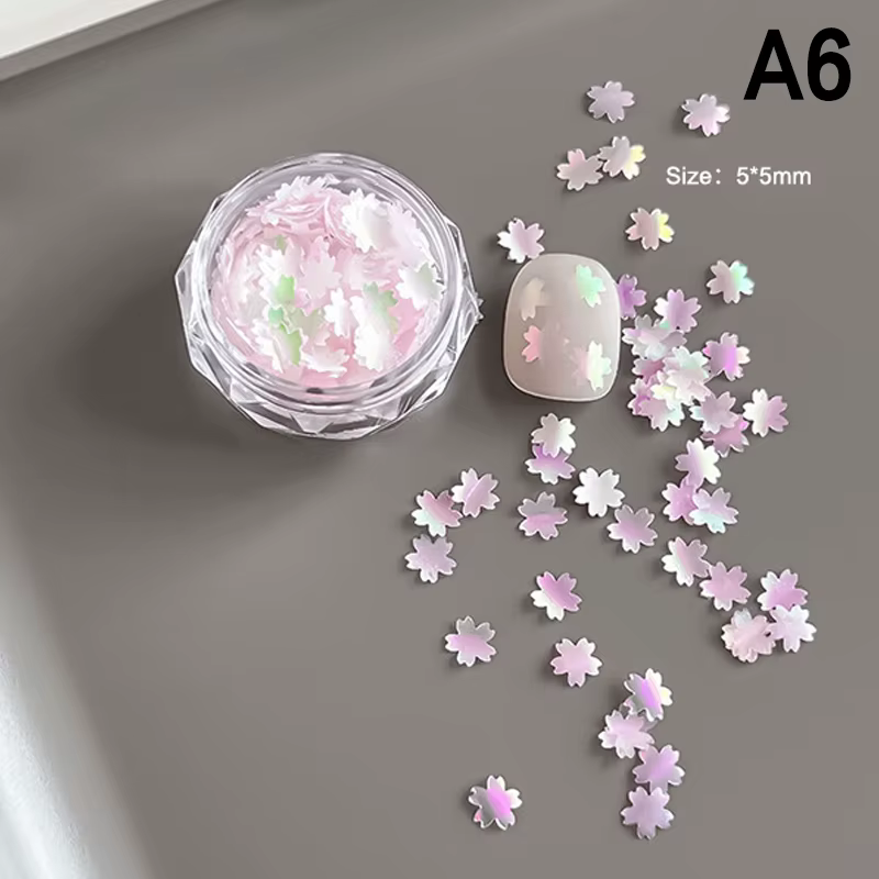 Paillettes de sirène irrégulières pour Nail Art, poudre fine scintillante, épaisse et fine, mixte, p