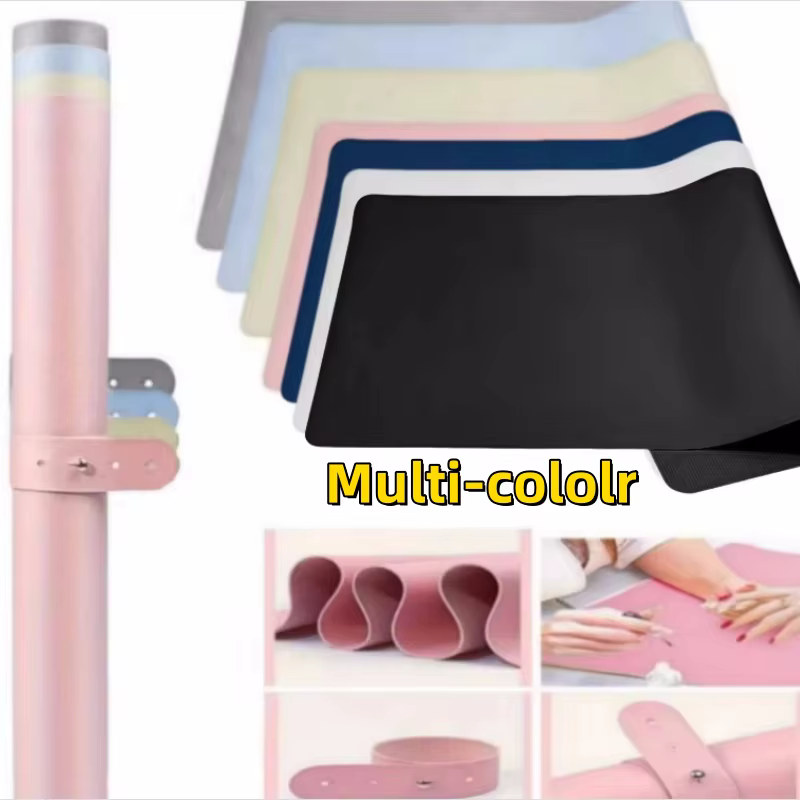 Tapis de Table pour Nail Art, doux et pliable, repose-main pour manucure, imperméable, anti-rayures,