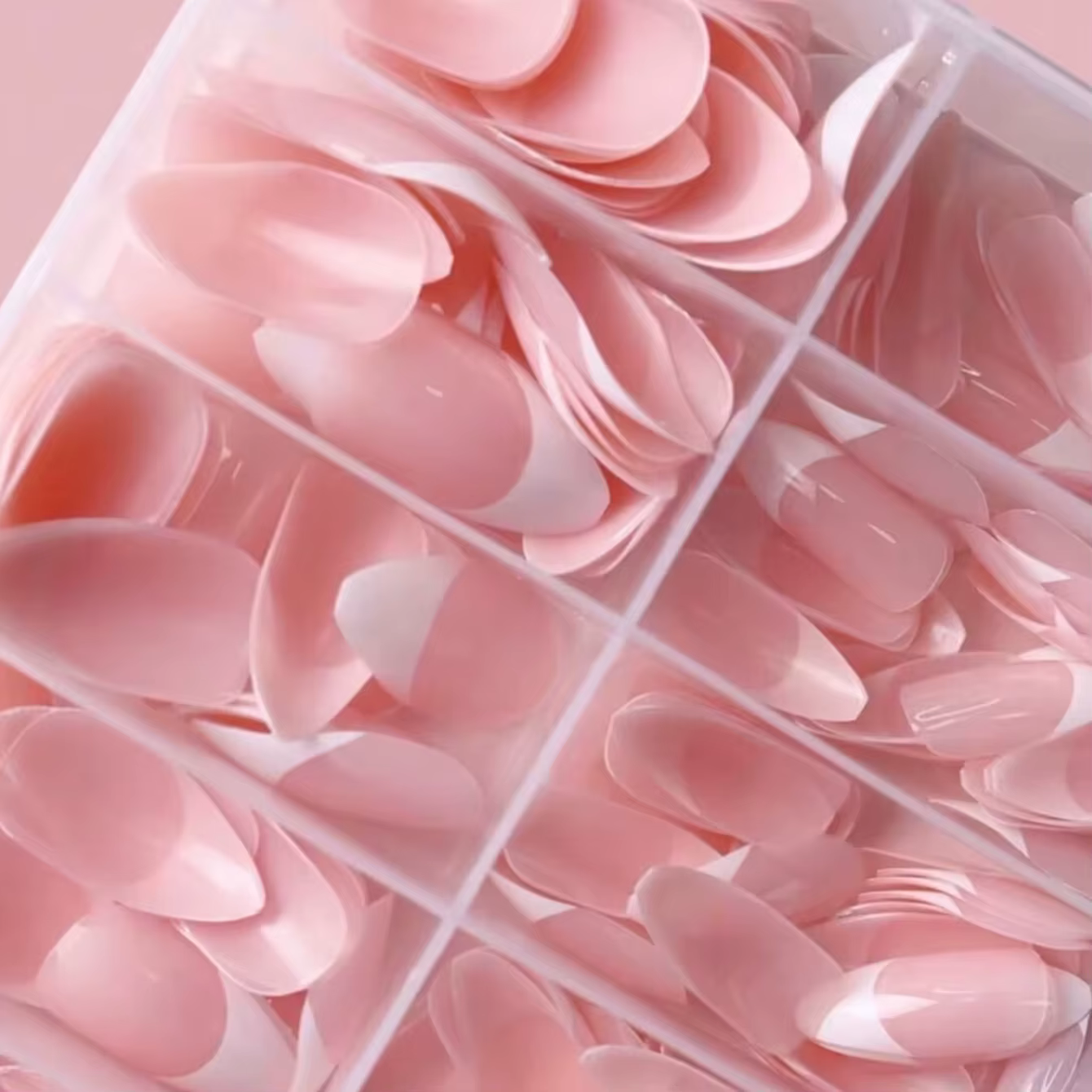 Faux ongles français blanc amande pour femmes et filles, parfait pour 03chic ou fête Billy, 120 pièc