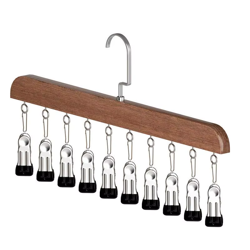 Organisateur de placard avec 10 pinces, organisateur de placard suspendu pour gagner de la place, pi