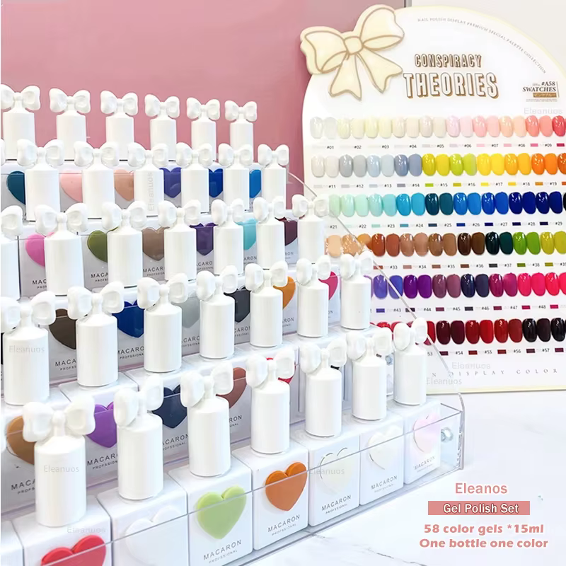 Eleanuos 58 couleurs Sansu coréen TPO gratuit Gel vernis ensemble UV Gel vernis à ongles vernis pour