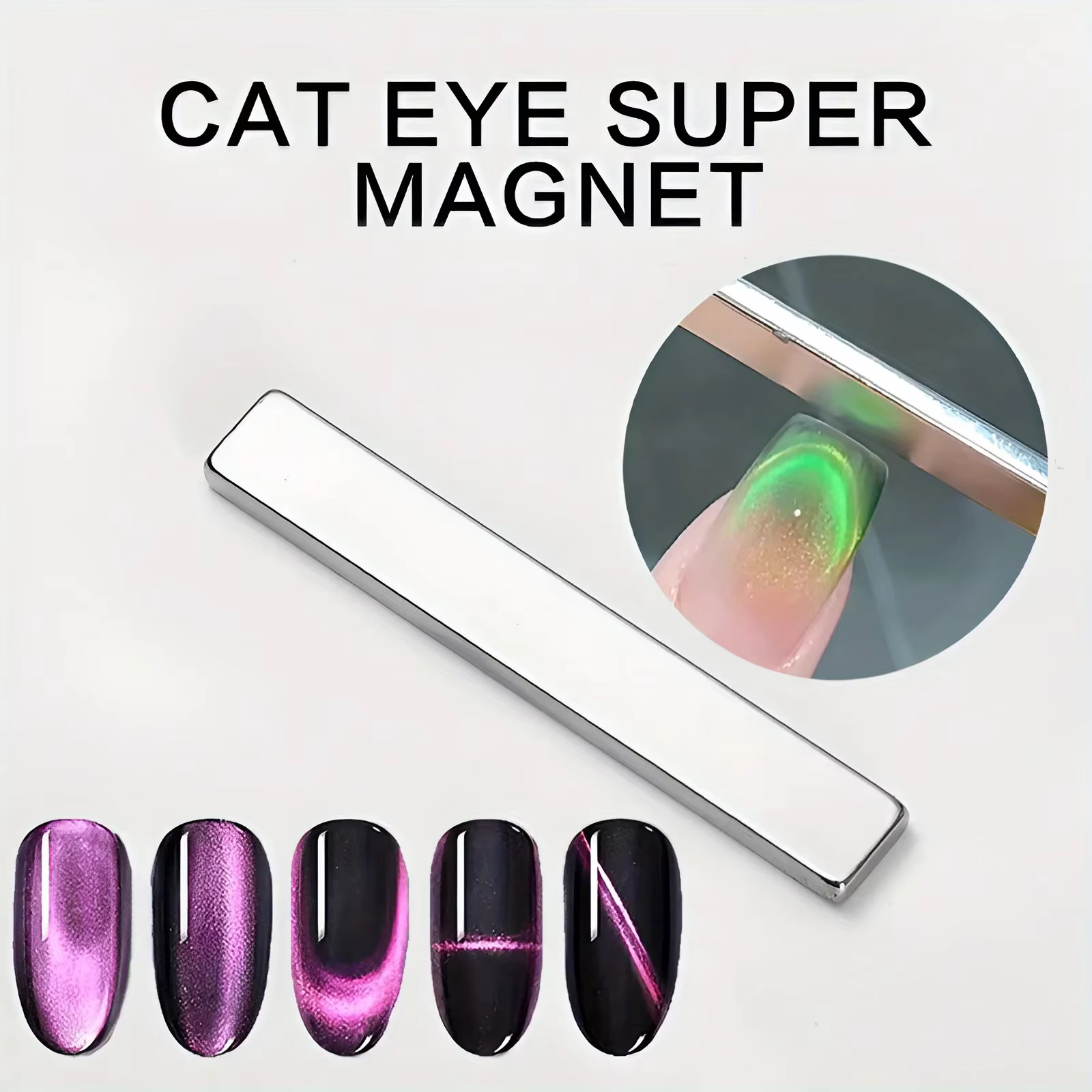 Stylo Magnétique pour Nail Art Effet Œil de Chat 3D – Design d'Ongles Magnétique Double Embout – Gel