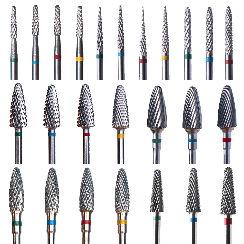 Foret à ongles en carbure de tungstène, fraise rotative, coupe-ongles, perceuse électrique pour outi
