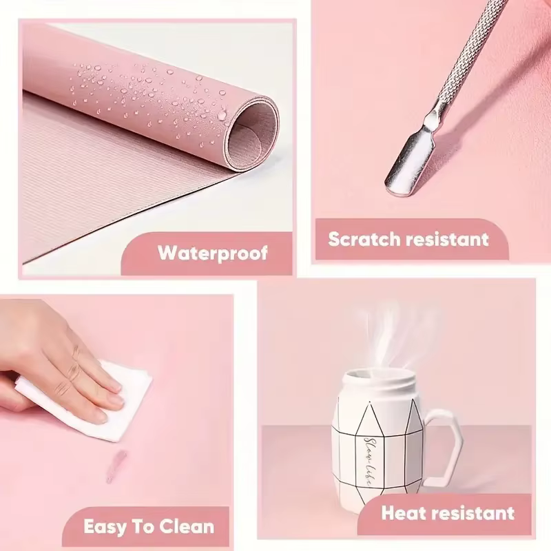 Tapis de Table pour Nail Art, doux et pliable, repose-main pour manucure, imperméable, anti-rayures,