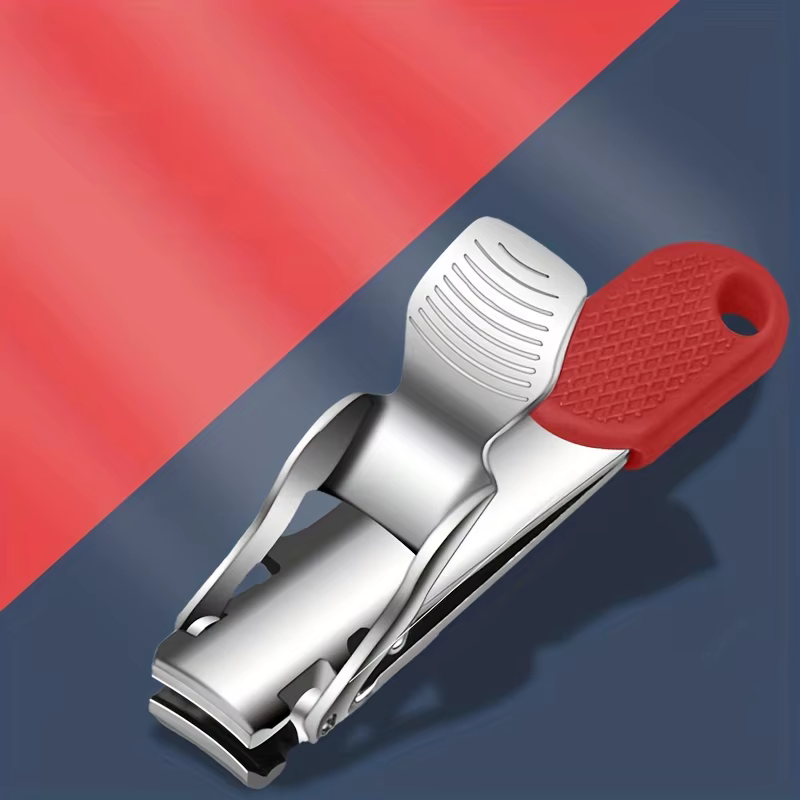 Mini coupe-ongles pliable et Portable en acier inoxydable, avec porte-clés, outil de pédicure pratiq
