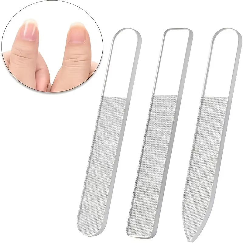 Limes professionnelles pour Nail Art en verre Nano, 3 pièces, bandes de meulage et de frottement de