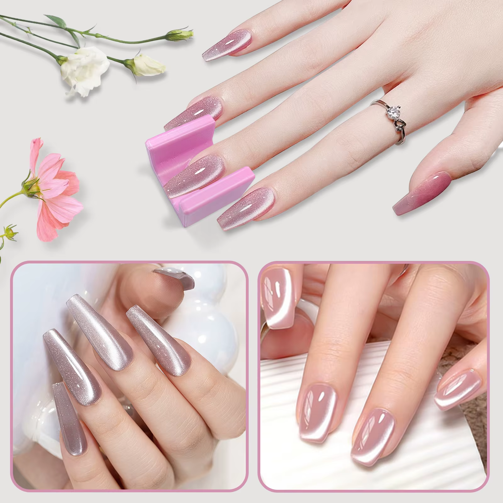 Outil magnétique œil de chat, bâton magnétique pour Nail Art, Gel œil de chat magnétique spécial vel