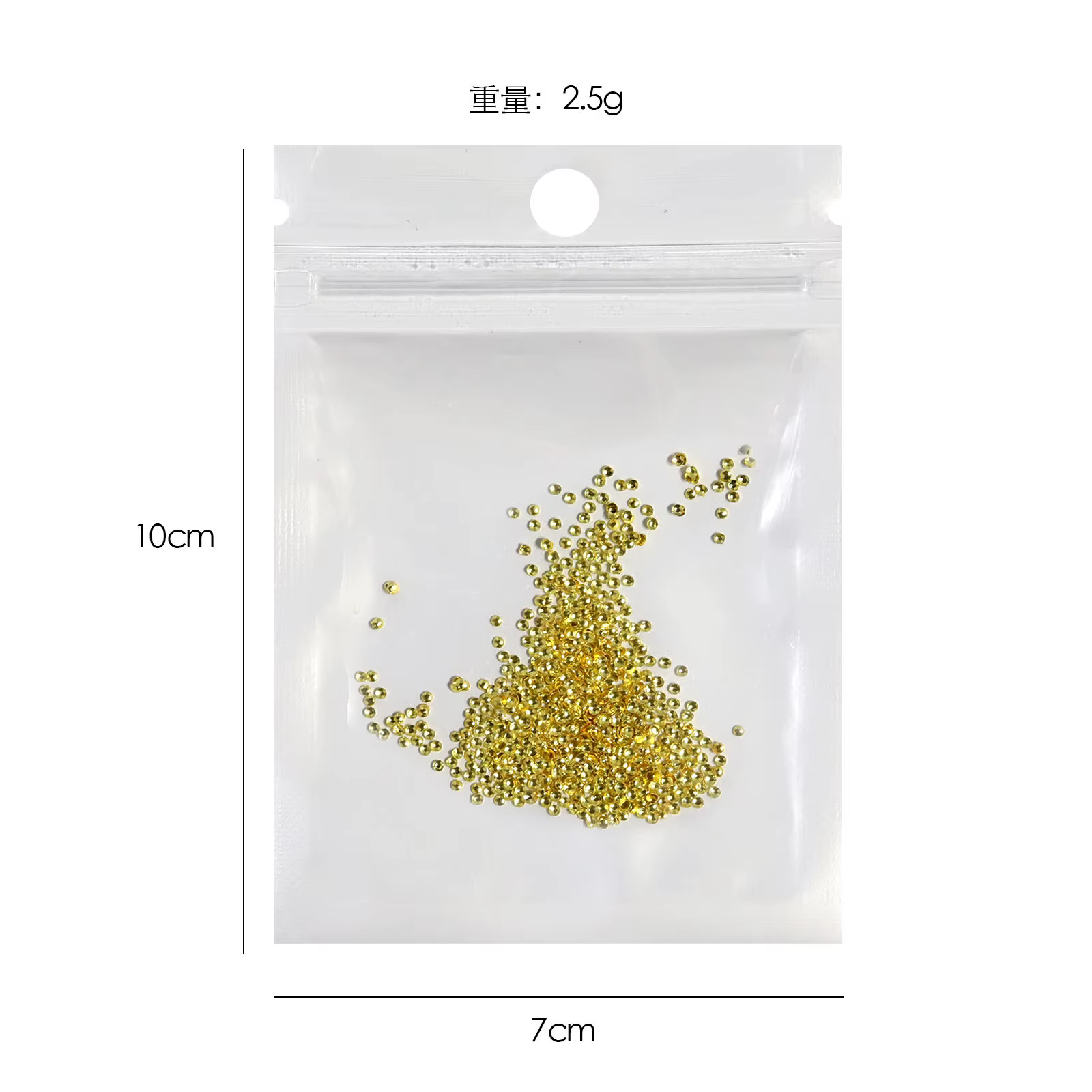 500 pièces or argent 0.8mm-1.5mm minuscule creux semi-sphère alliage rond Rivet Nail Art strass déco