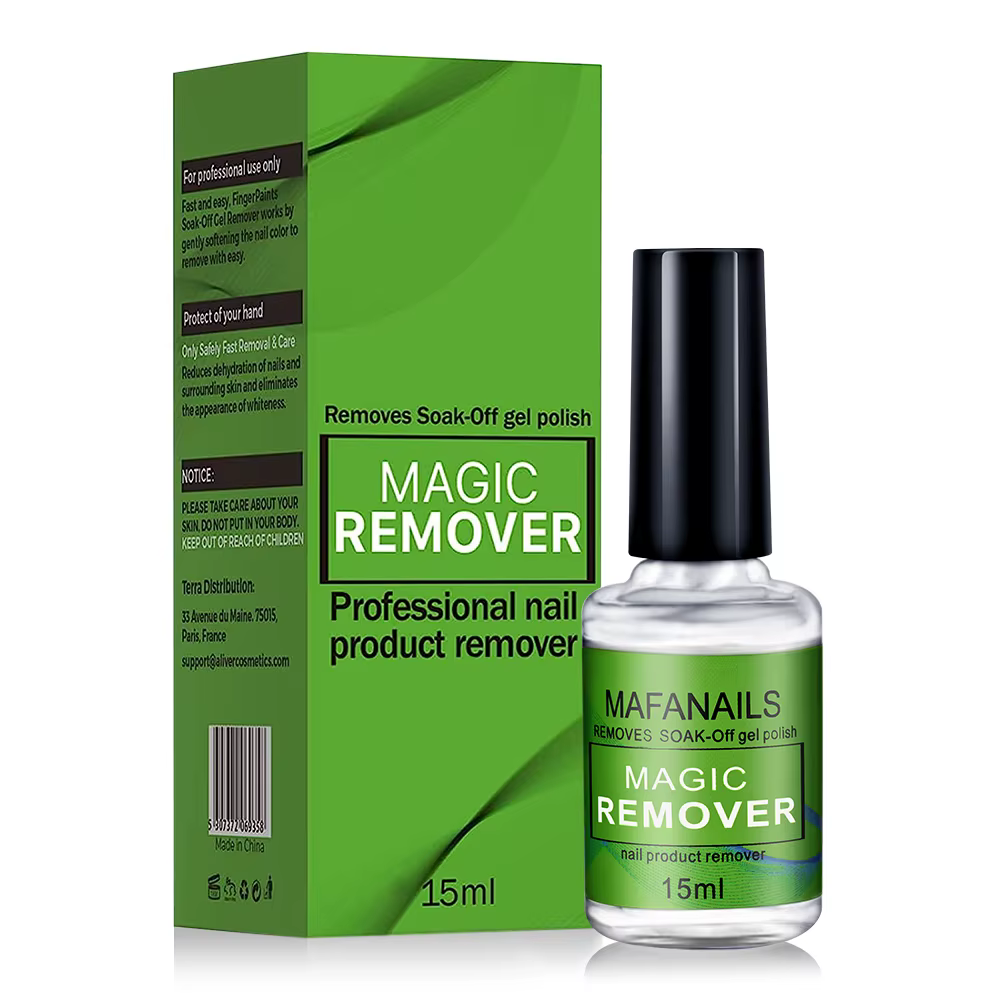 Vernis dissolvant de Gel pour ongles, 15 ml/bouteille, tremper, 3 Minutes, élimine rapidement et fac