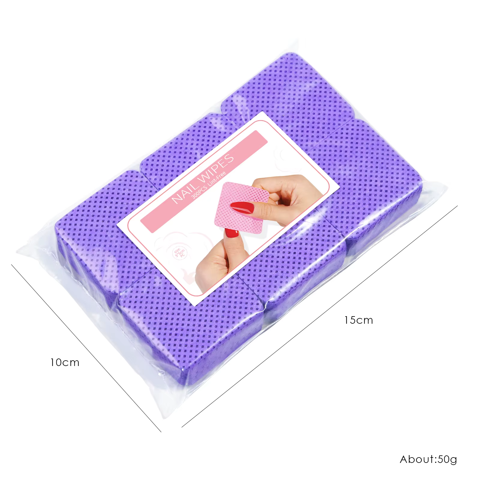 Dissolvant de vernis à ongles non pelucheux, serviettes colorées en coton, tampons en papier, nettoy