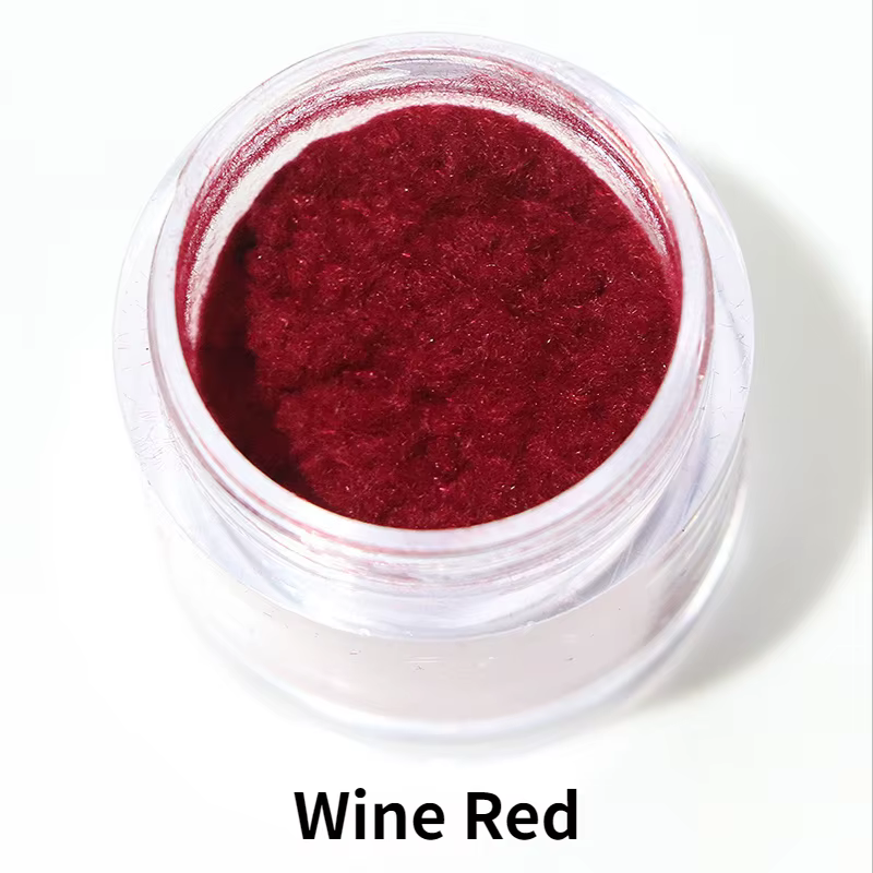 Poudre de velours pour ongles d'hiver, 12 couleurs, décorations pour Nail Art, poussière moelleuse à