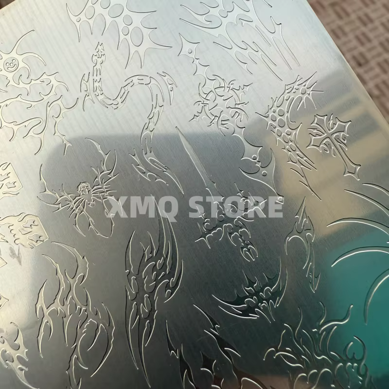 XMQ NAIL ART STAMPING PLATES IMAGEPLATES DE STYLE GOTHIQUE TEMPLATE COOL