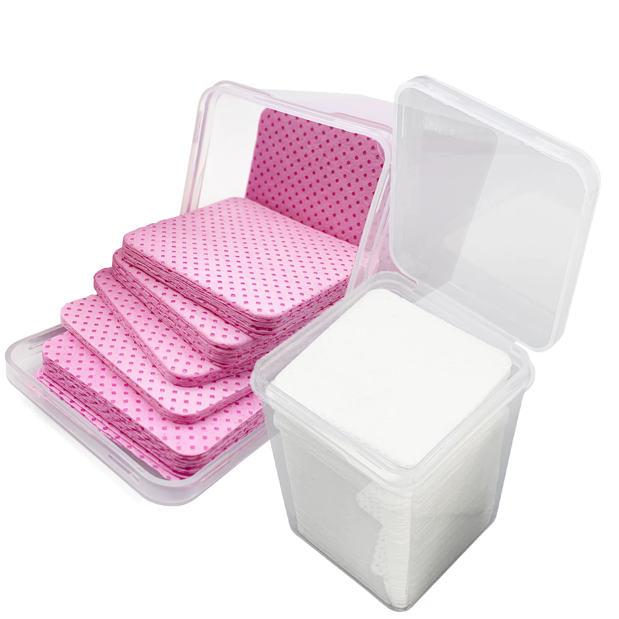 200 pièces/boîte dissolvant jetable tampon de coton lingettes vernis à ongles cils colle nettoyant n
