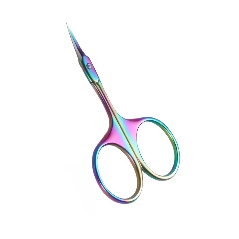 Ciseaux à cuticules incurvés de précision professionnels pour hommes et femmes, outil de soins des o