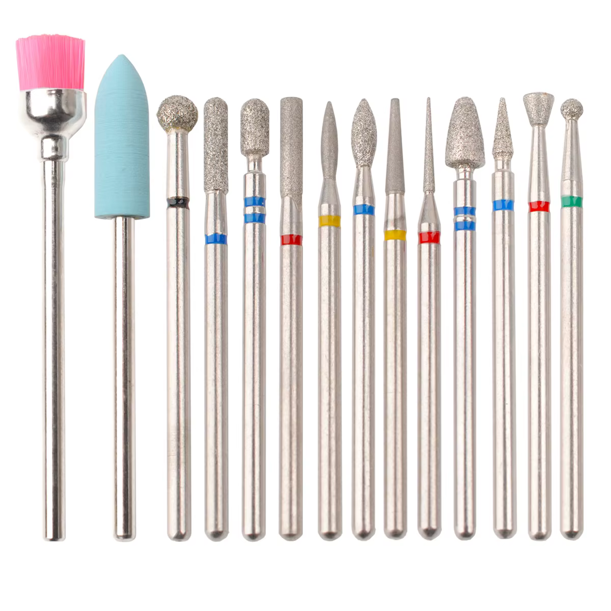 14 pièces/ensemble perceuse à ongles Machine peu ongles Gel enlèvement outils de polissage pédicure 