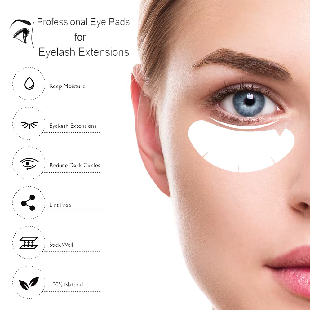 OWOSC 100 pièces patchs de cils en forme de V patchs pour les yeux en Gel Hydrogel vente en gros Ext