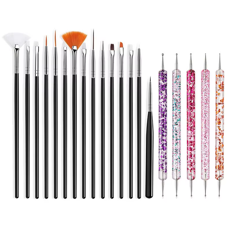 Ensemble de pinceaux pour Nail Art, fournitures professionnelles pour Gel UV acrylique, dessin, poin