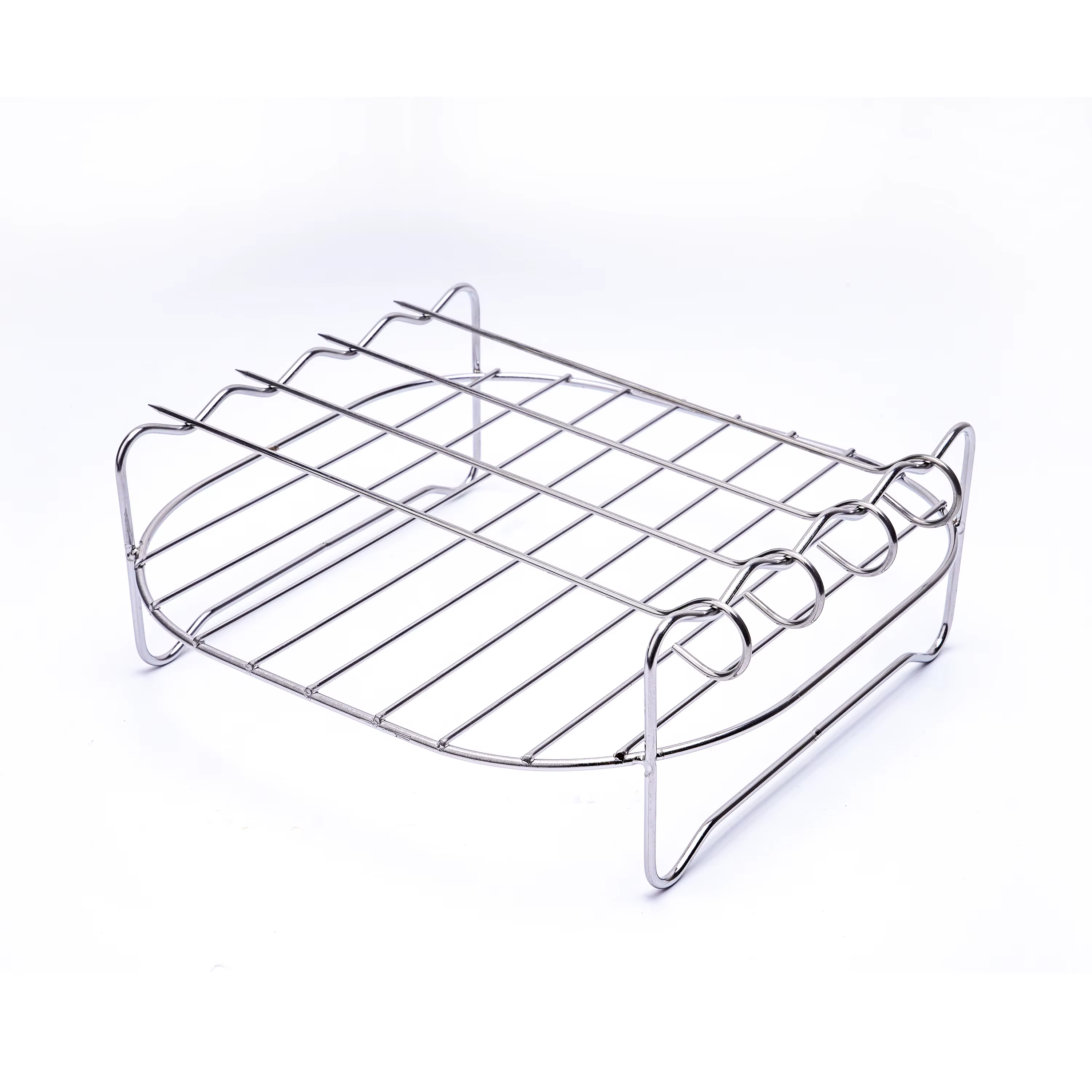 Support double couche pour friteuse à air, support polyvalent pour accessoires de friteuse à air