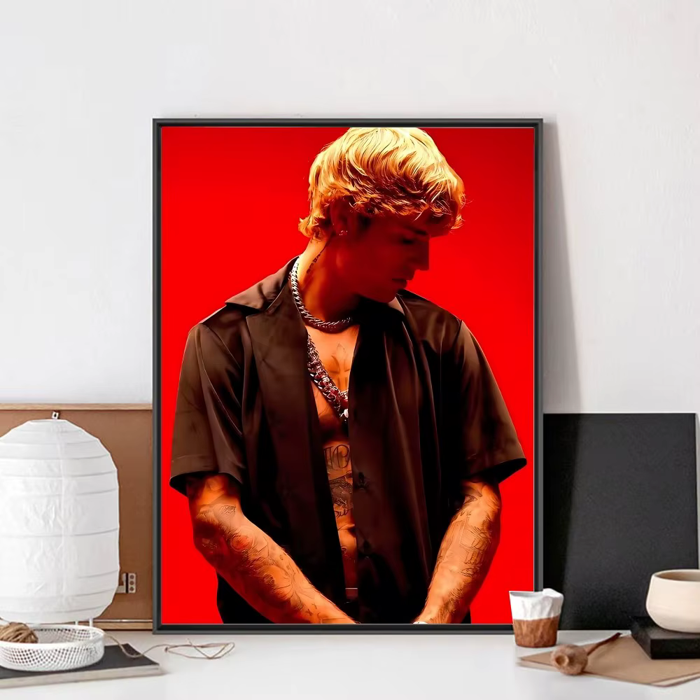 Affiche sans cadre de J-Justin B-Bieber, en papier kraft, pour bar, club, peinture artistique murale