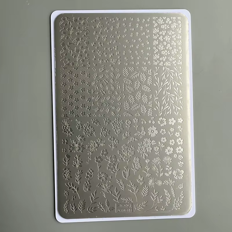 XMQ NAIL ART STAMPING PLATES DESIGNS DE LACE IMAGEPLATES STYLE DENIM TEMPLATÉ