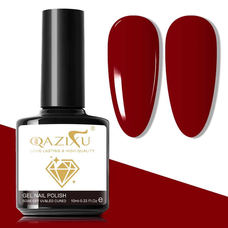 Vernis à ongles Gel rouge bordeaux, 10ML, longue durée, Style français, fournitures pour manucure, D