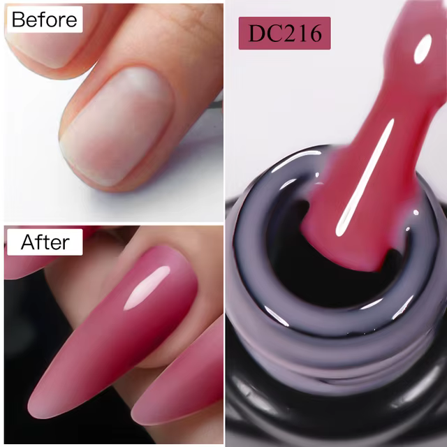 MTSSII 7ml Extension rapide vernis à ongles gelée Transparent nu rose rouge Gel dur construction rap
