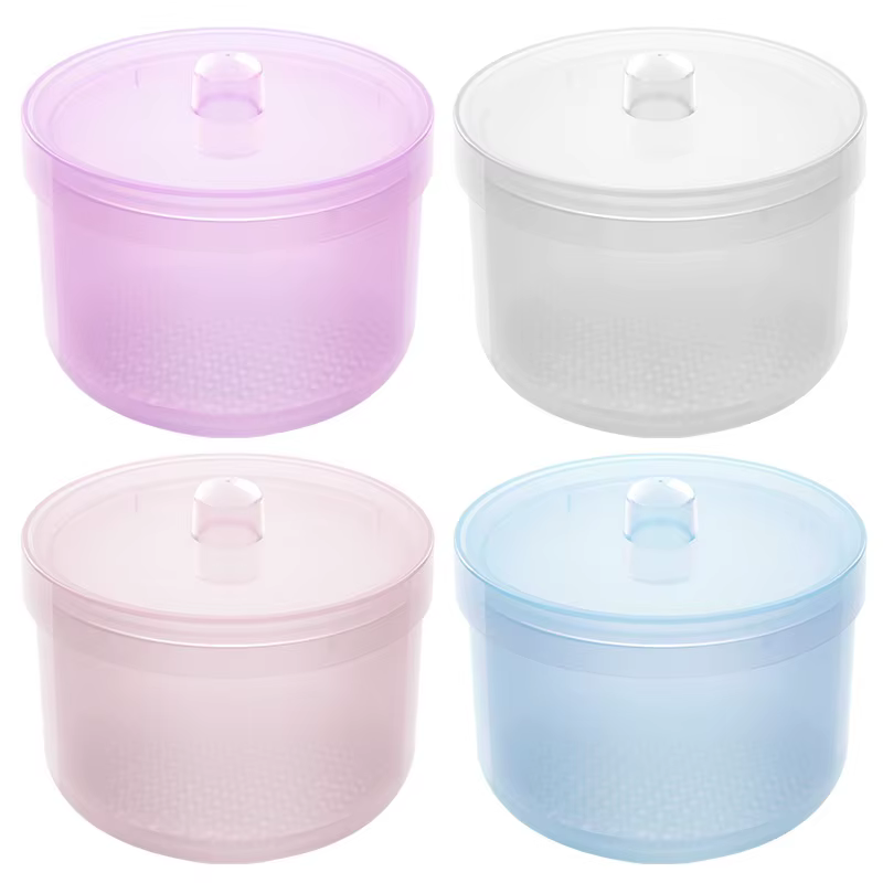 Boîte de désinfection pour forets à ongles, boîte de nettoyage de Filtration à Double couche, mallet