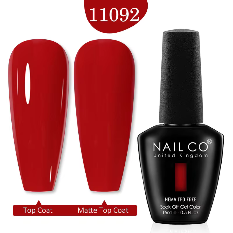 NAILCO 15ml vin rouge couleur série Gel vernis à ongles Hema Tpo gratuit UV Gellak conception laque