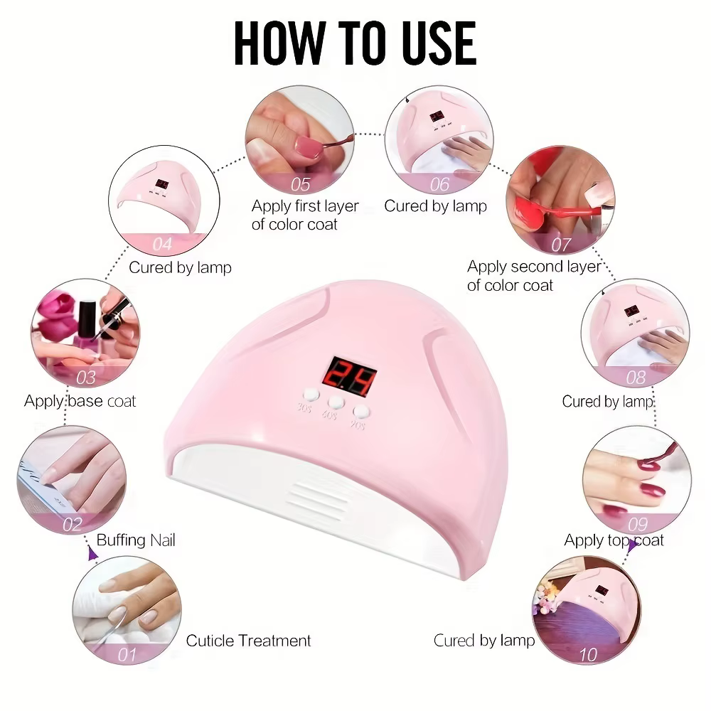 LULAA lumière LED lampe à ongles Portable Gel vernis lampes de séchage UV lampe de poche à durcissem