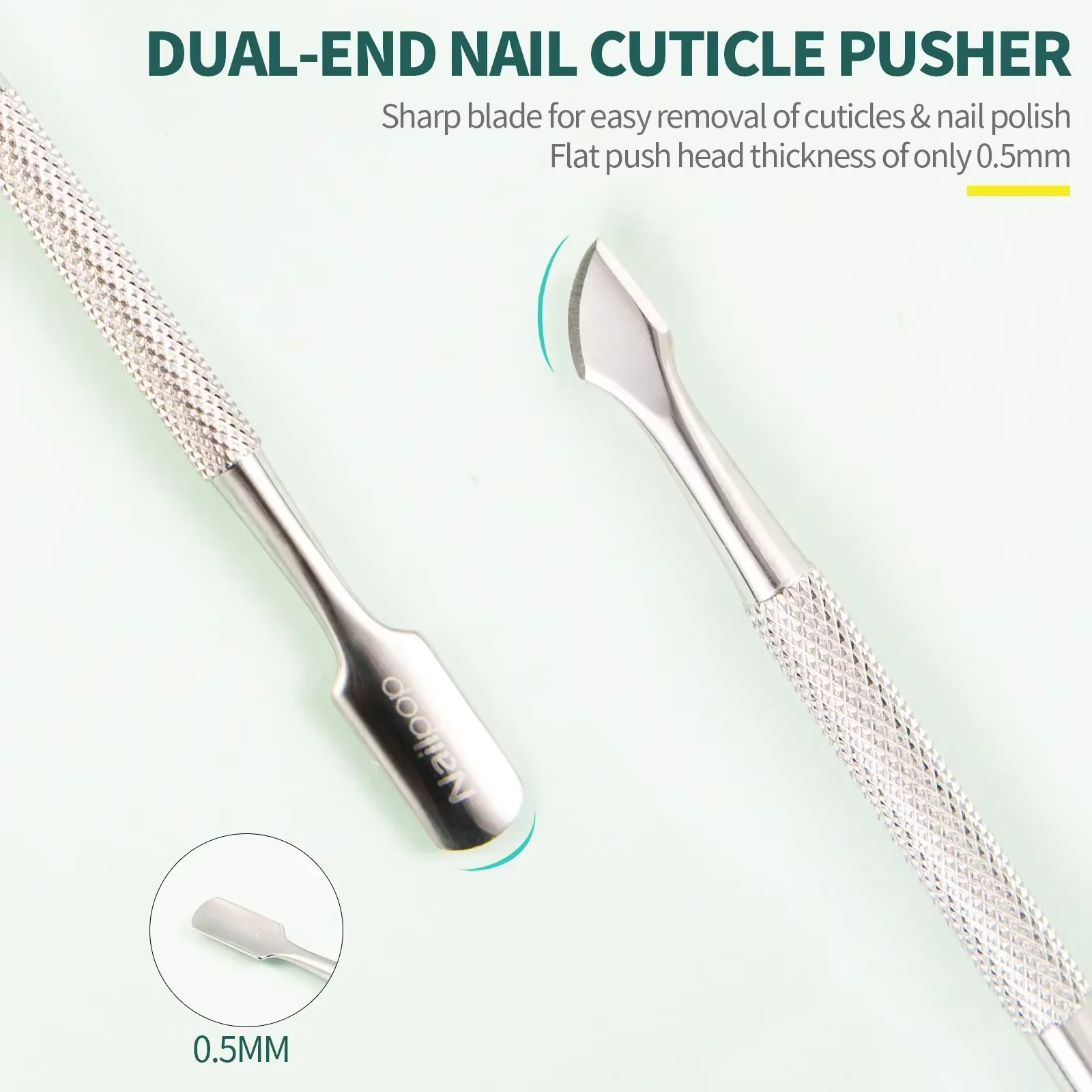 Kit d'outils de manucure Nailpop professionnel en acier inoxydable : coupe-ongles, ciseaux, pince à 