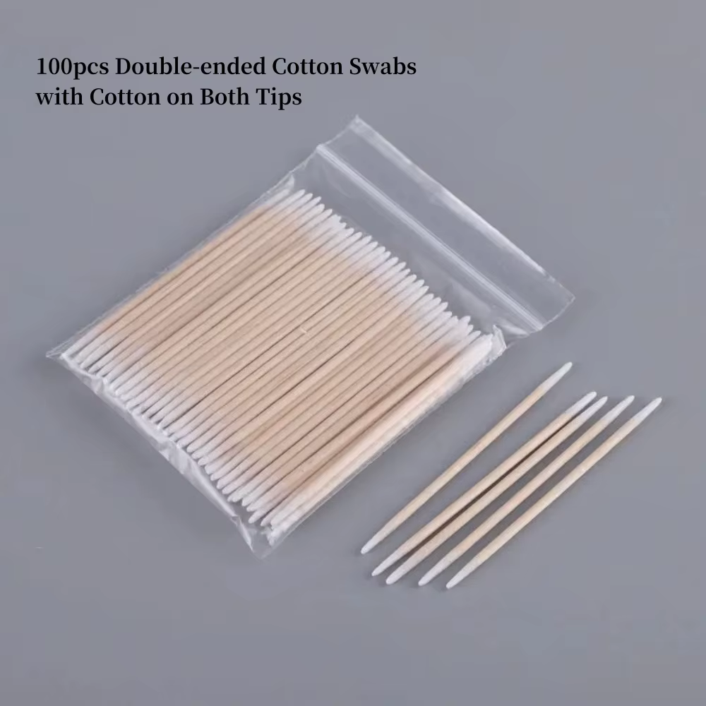 100/300/500 ongles pointe en bois coton-tige bourgeons jetable Ultra-détail correcteur dissolvant de