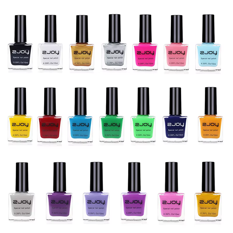 0.35fl.Oz/10ml estampage vernis à ongles noir/blanc vernis à ongles Gel d'impression tremper UV LED 