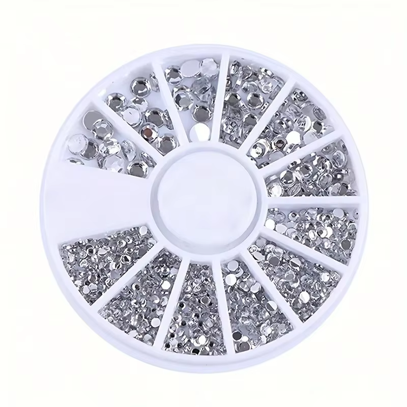Pièces pour ongles, strass à paillettes, pierres précieuses en cristal, bijoux, perles, accessoires