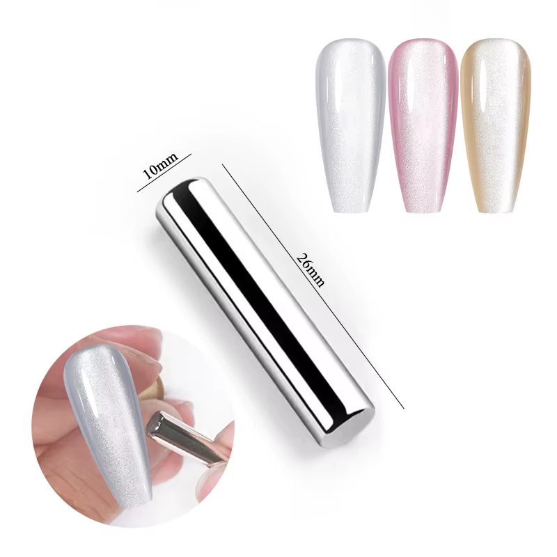 BORN PRETTY – vernis à ongles Gel magnétique en forme de chat, perle de verre scintillante, Flash bl