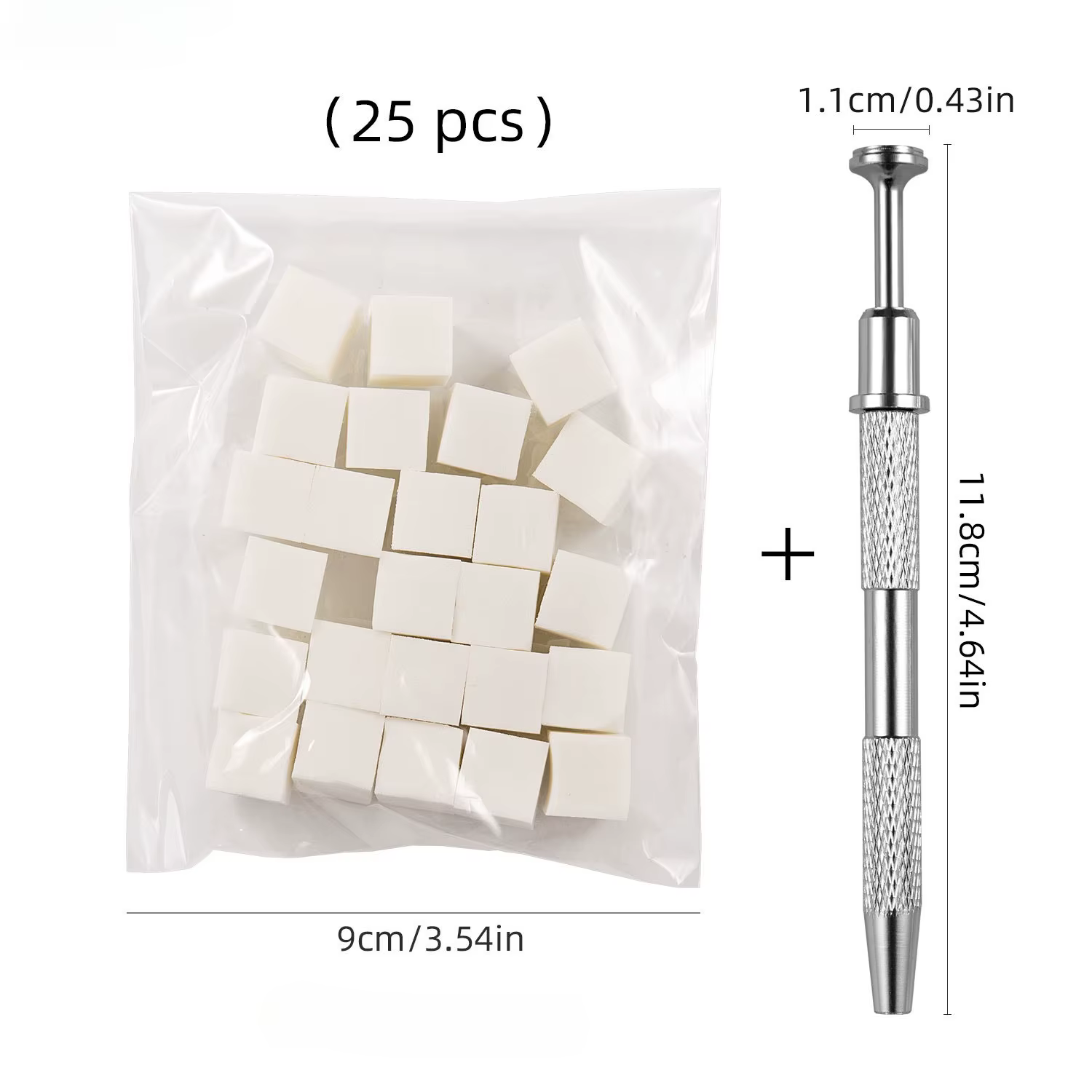 Lot de 25/50/100/200 éponges carrées pour nail art, pinceaux dégradés pour ongles, éponges à gel pou