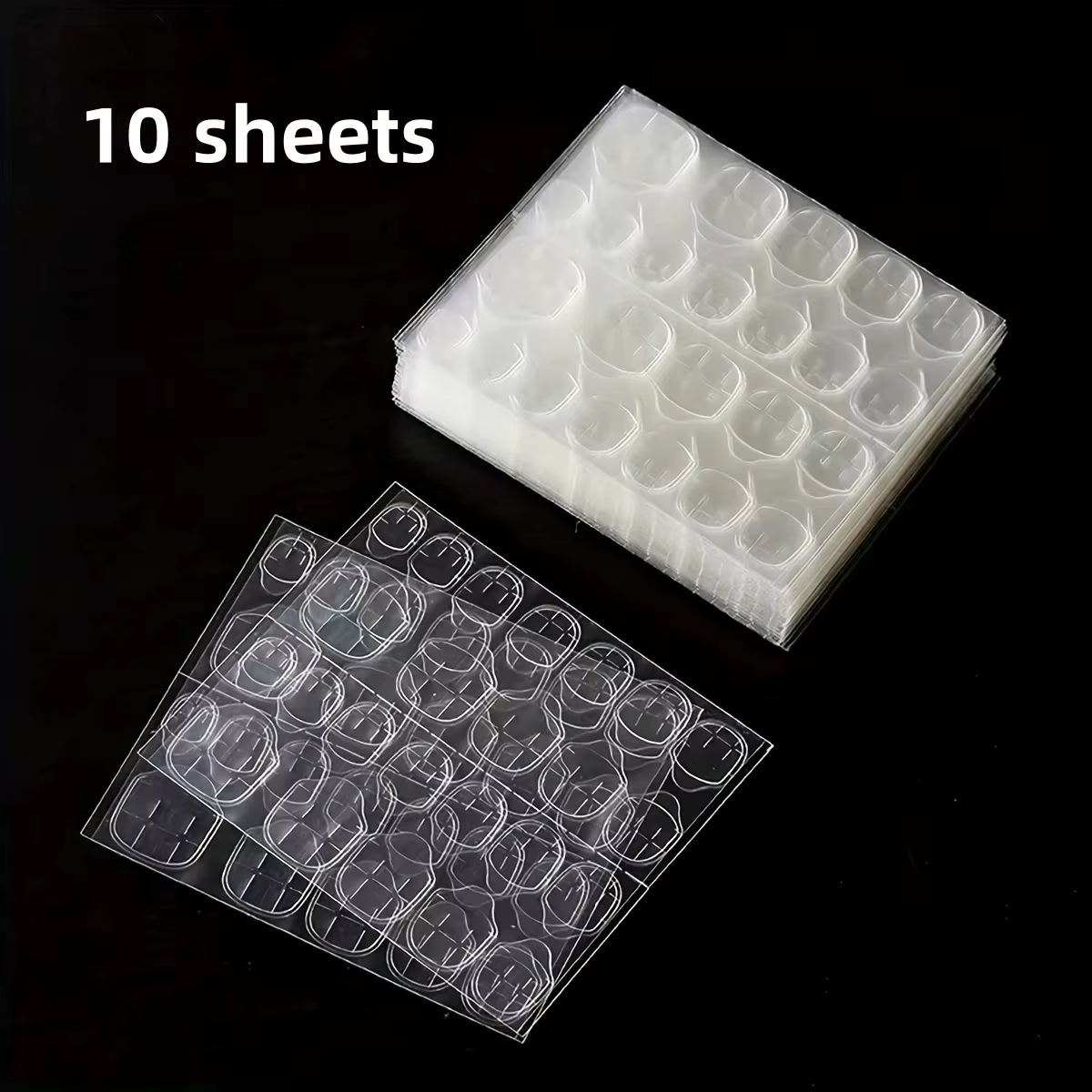 Colle gelée Double face pour faux ongles, 120/240 pièces, haute viscosité, transparente, imperméable