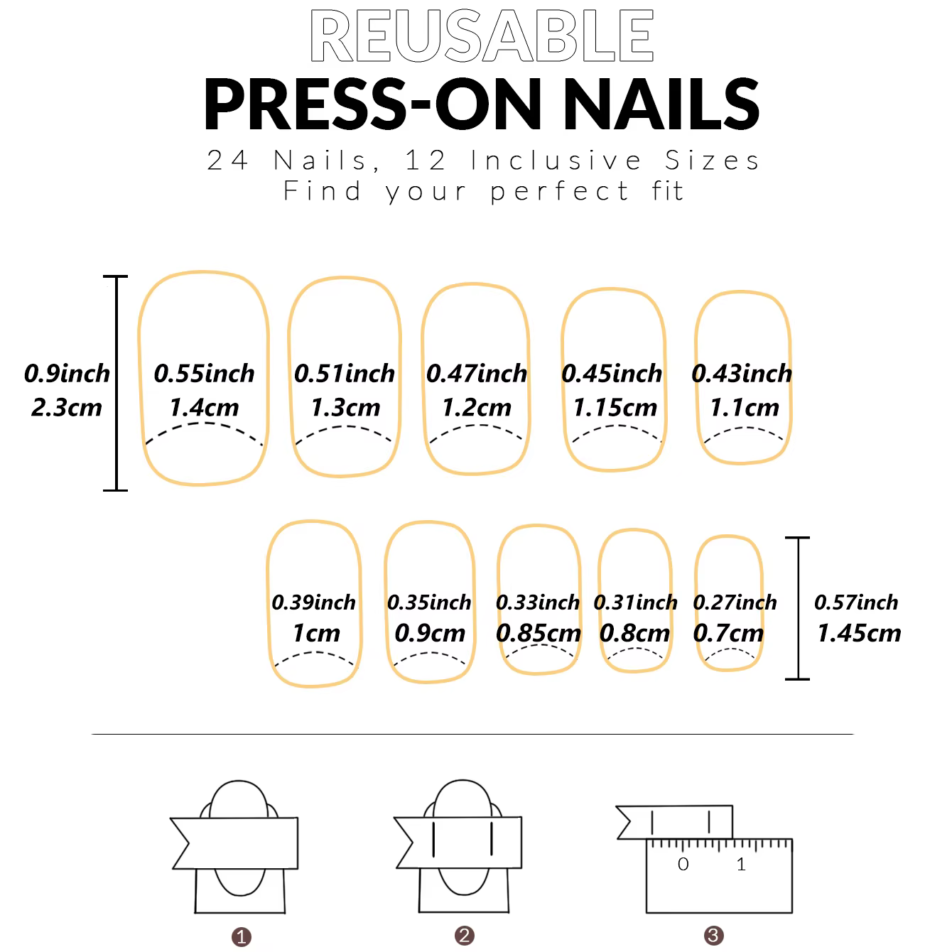 Colle pour faux ongles en acrylique, 24 pièces, courte, carrée, brillante, chat noir, pâte dégradée