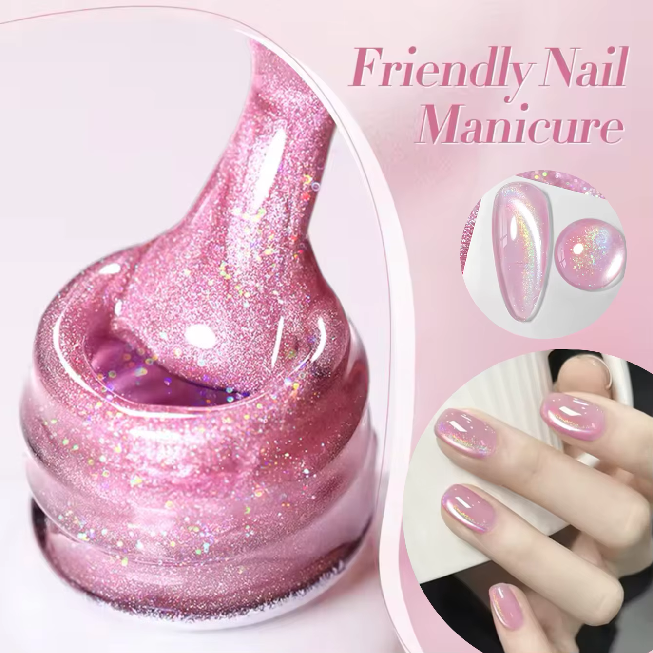 1-6 pièces PSK mystérieux Agile foncé étincelle étoiles sentiments cristal oeil de chat Gel vernis à