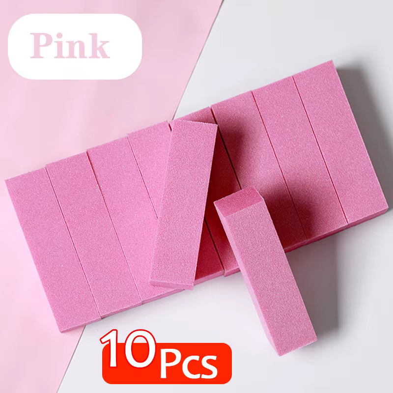 Rose Polissage Ponçage Fichiers Bloc Pédicure Manucure Soins Éponge Nail Art Tampon Grindig Polissag