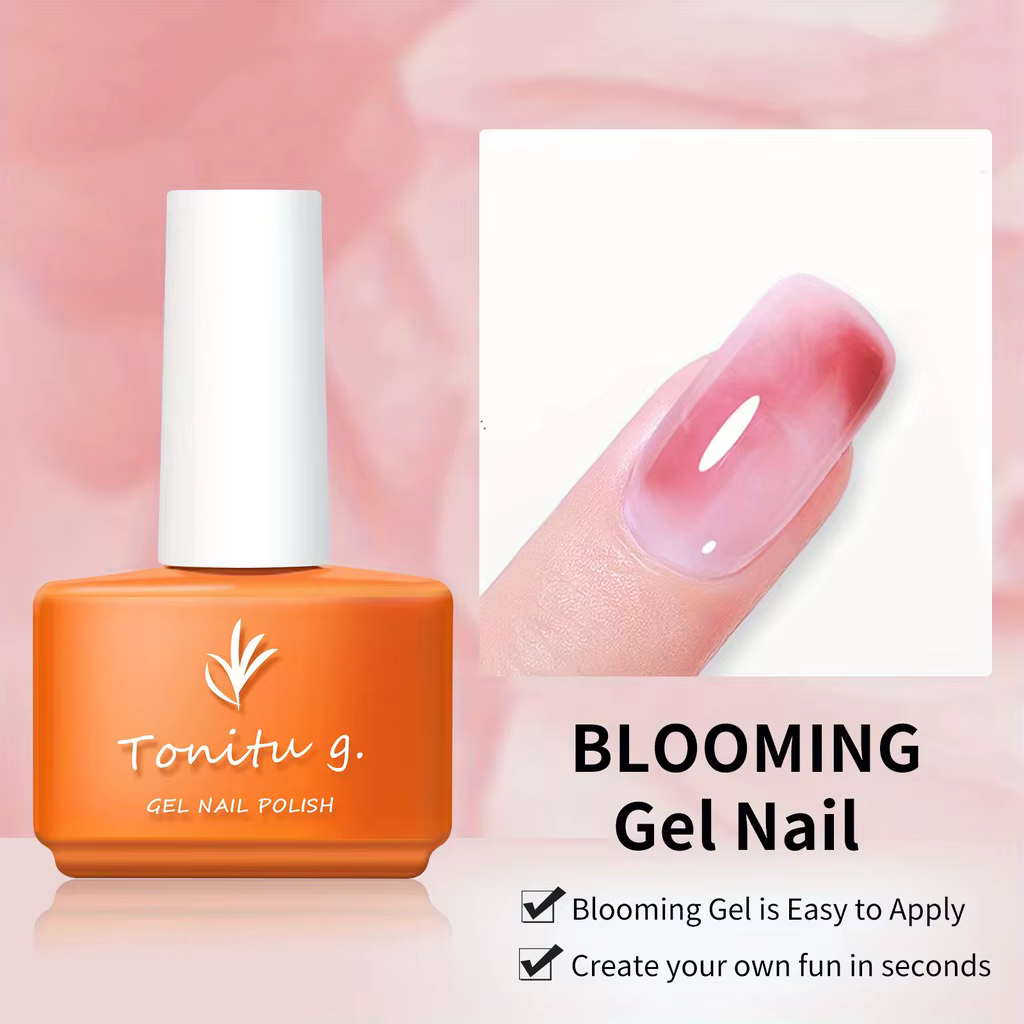 Vernis Gel fleuri, libérez la créativité avec un marbre facile, dégradé d'aquarelle, bricolage pour 