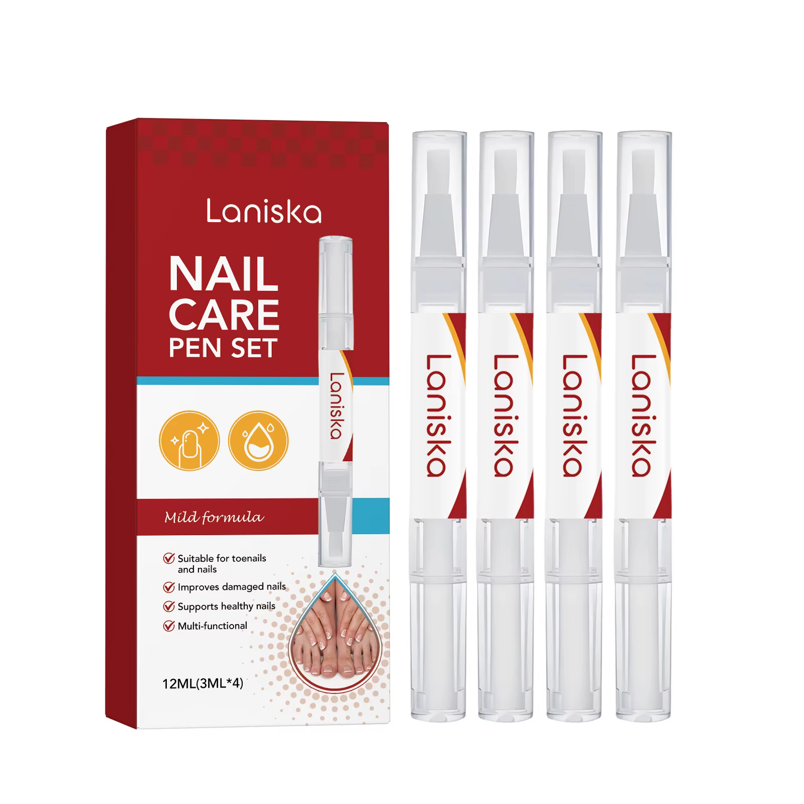 Kit de soin des ongles en stylo : Répare les dommages, réduit les fissures, améliore les cuticules s