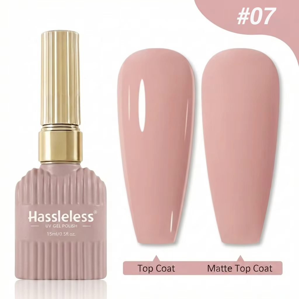 Vernis à ongles en gel sans tracas, 15ml, rose nude, pour manucure, vernis semi-permanent, pour four
