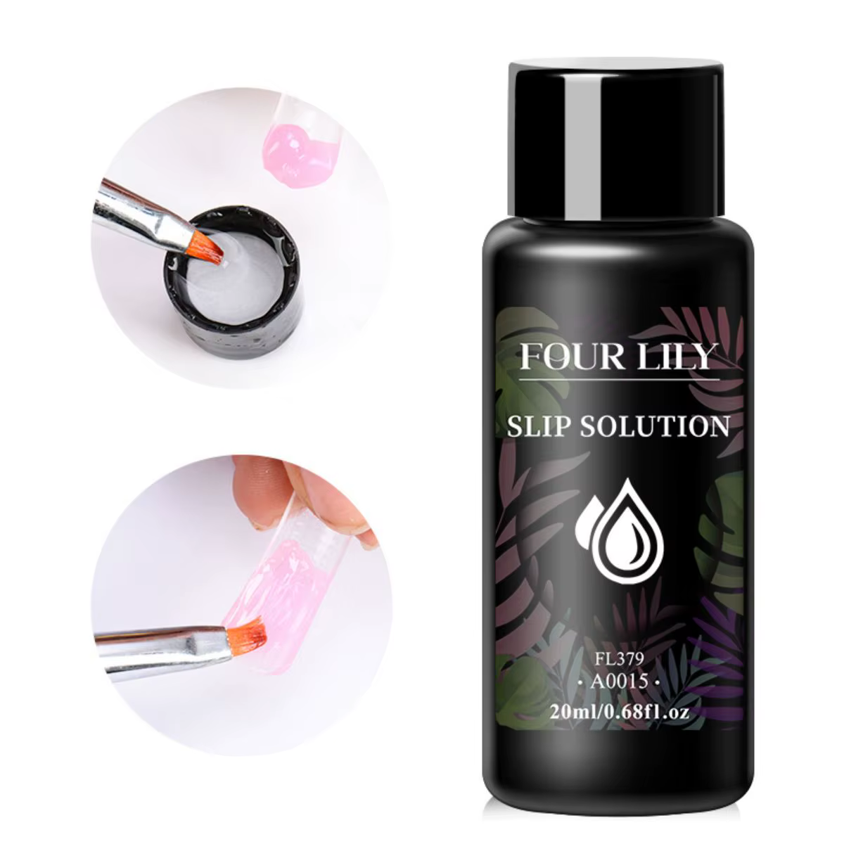 Solution antidérapante liquide pour ongles en acrylique, 20ml, Extensions impeccables, vernis à ongl