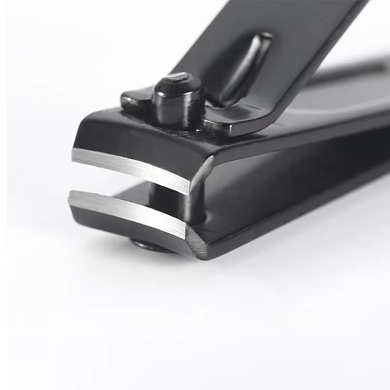 Coupe-ongles noir en acier inoxydable, ciseaux épais, pince pour ongles des pieds, manucure professi