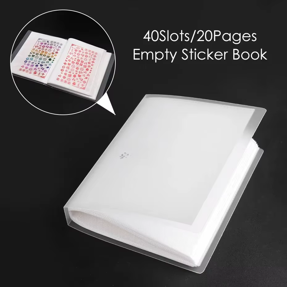 Stockage manuel d'autocollants pour ongles, grande capacité, Design de Page vierge, Collection d'aut