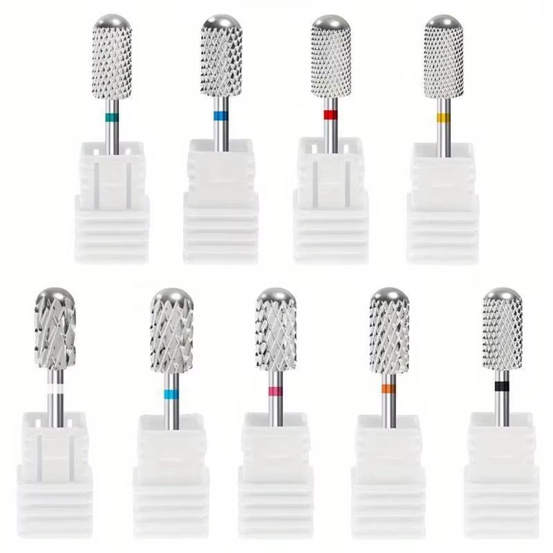 Foret à ongles en carbure de tungstène, 1 pièce, fraise rotative, coupe-ongles, perceuse électrique