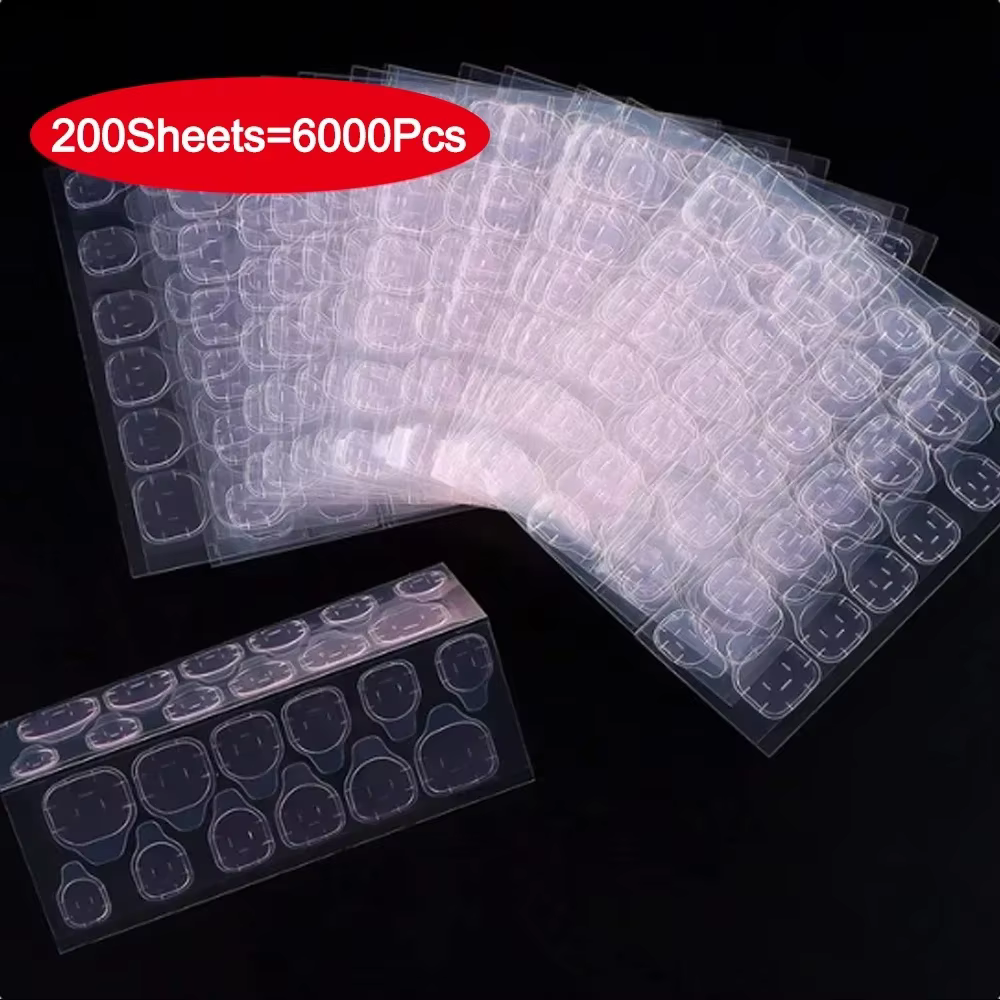 Bâton de gelée pour ongles, adhésif Double face Transparent sans trace, colle Invisible, feuille adh