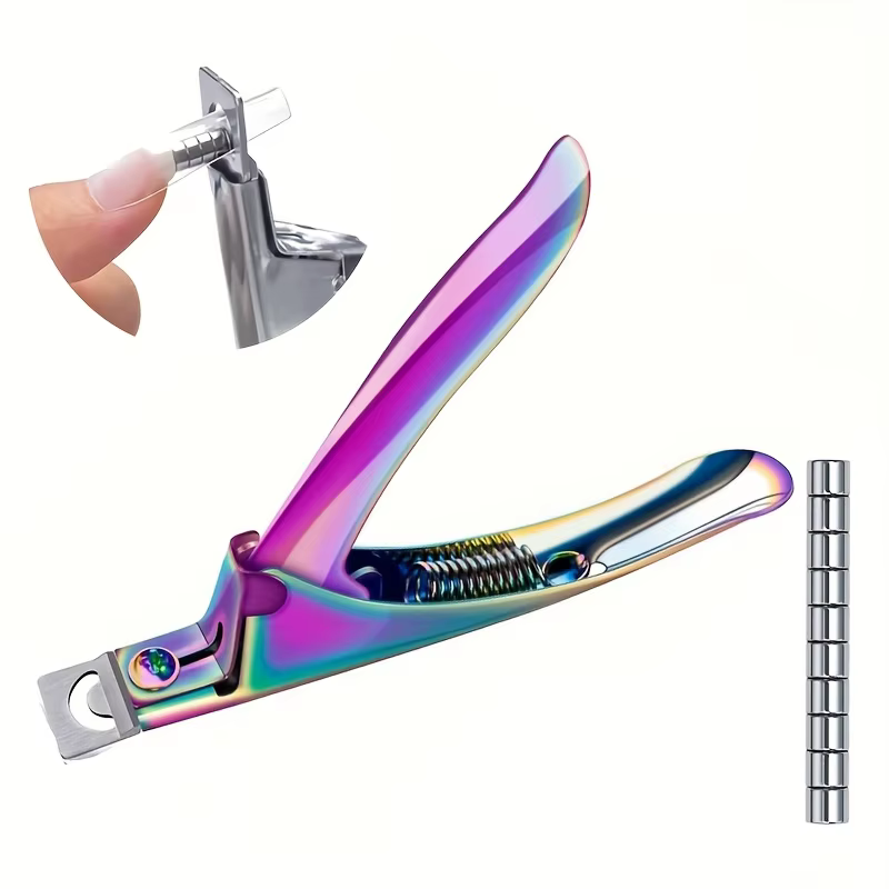 Coupe-ongles en acrylique avec 15 aimants, coupe-ongles longs en Gel acrylique, pointes réglables en