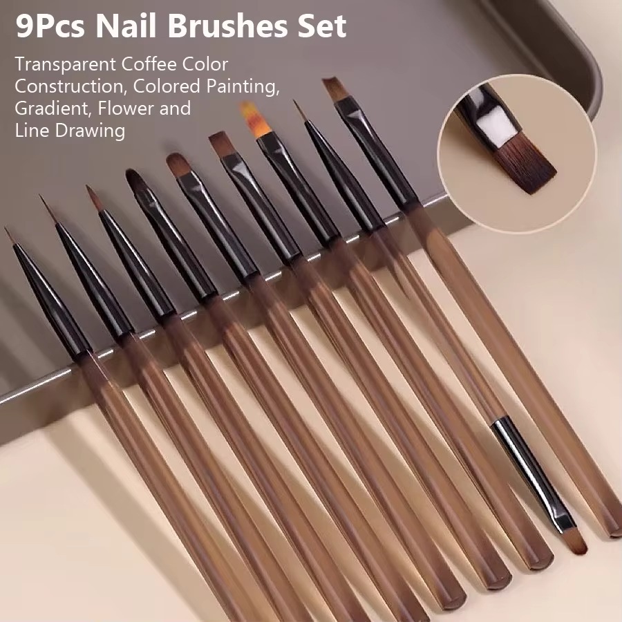 Ensemble de pinceaux à ongles pour professionnel et domestique, stylos de travail tatifs, peinture a