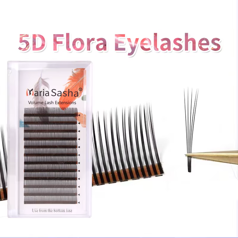 MARIA 5D Flora cils facile ventilateur Extensions de cils en gros préfabriqué Volume 12 rangées W St